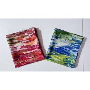 CROFT & BARROW Lot Of 2 Multicolor Rectangular Large  Scarf Shawl